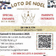 Loto de noël pour les enfants au centre du Bouchet